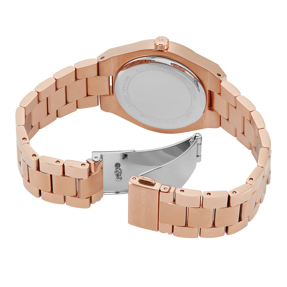 Michael Kors MK7462 Lennox Rose Gold Ladies Watch - Image 6