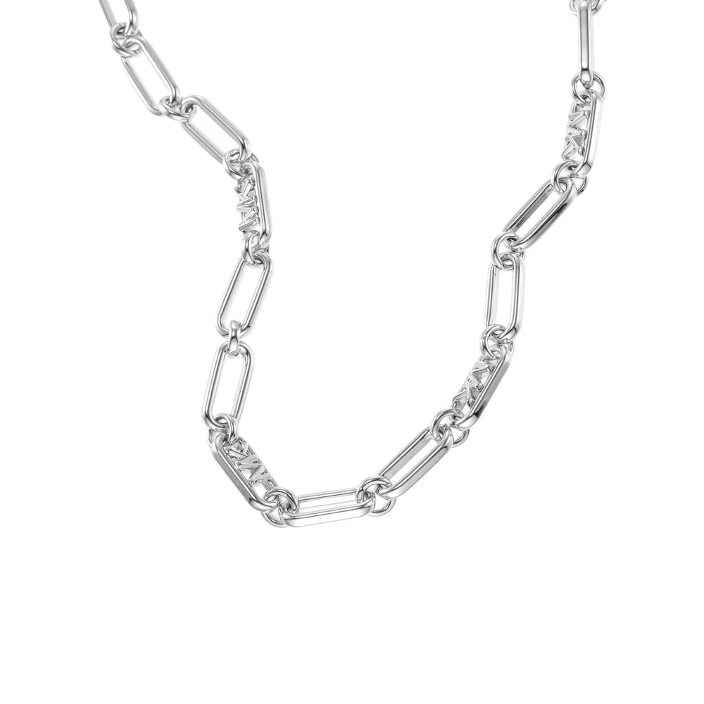 Michael Kors Platinum Plated Brass Premium Empire Link Chain - Image 3