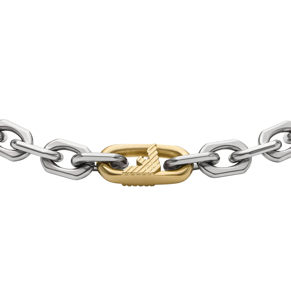 Michael Kors Silver-Plated Stainless-Steel Logo Fancy Curb Bracelet - Image 2