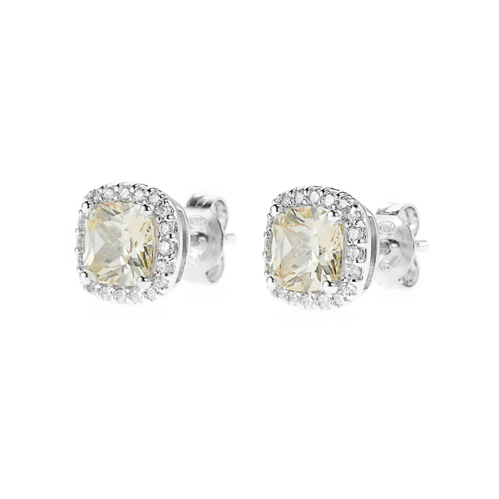 Michael Kors Sterling Silver Premium Cushion Cut Stud Earring - Image 3