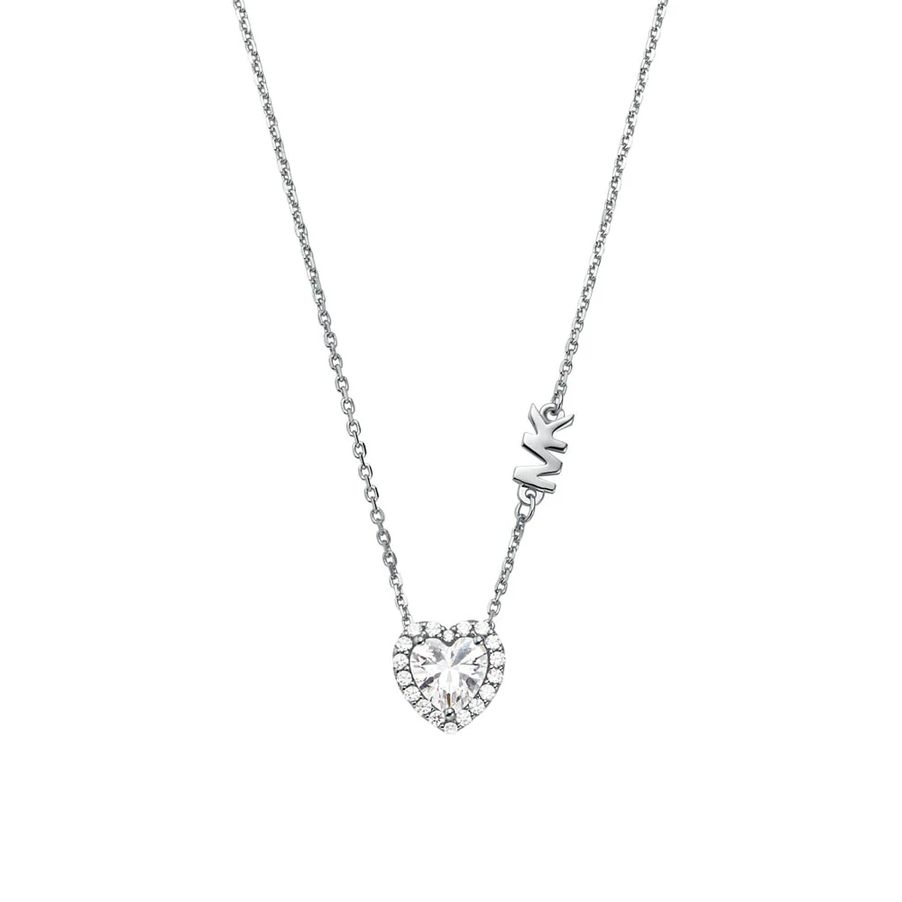 Michael Kors Sterling Silver Premium Heart Pendant On Chain - Image 2