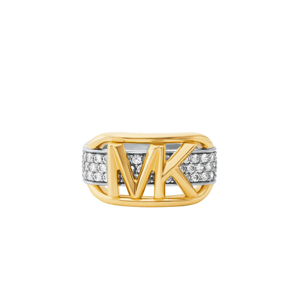 Michael Kors Two Tone Gold Plated Sterling Silver Premium Ring - Image 2