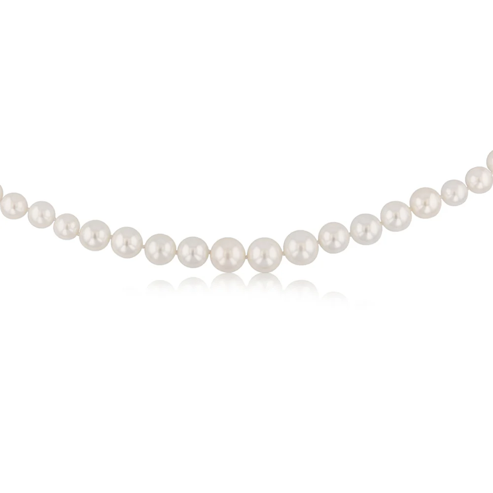 Mother of Pearl Necklace 40cm with Sterling Silver Clasp - Image 2