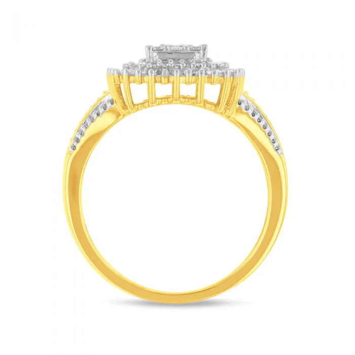 Multistone Diamond Dress Ring in 9ct Yellow Gold - Image 2