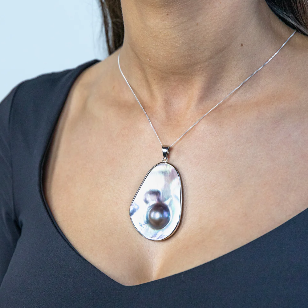 Natural Mabe Pendant - Image 2