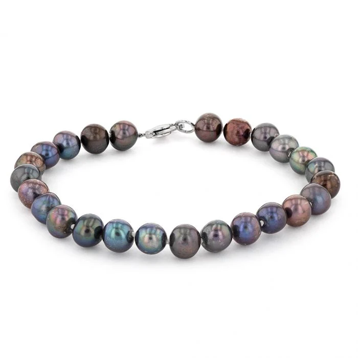Peacock Freshwater Pearl Boxed Set with Sterling Silver Clasp - Image 5