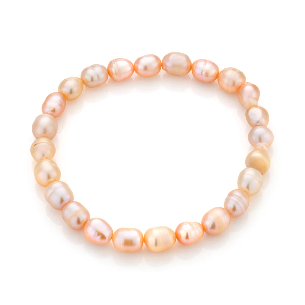 Pink 6-7mm Freshwater Pearl Bracelet - Image 2