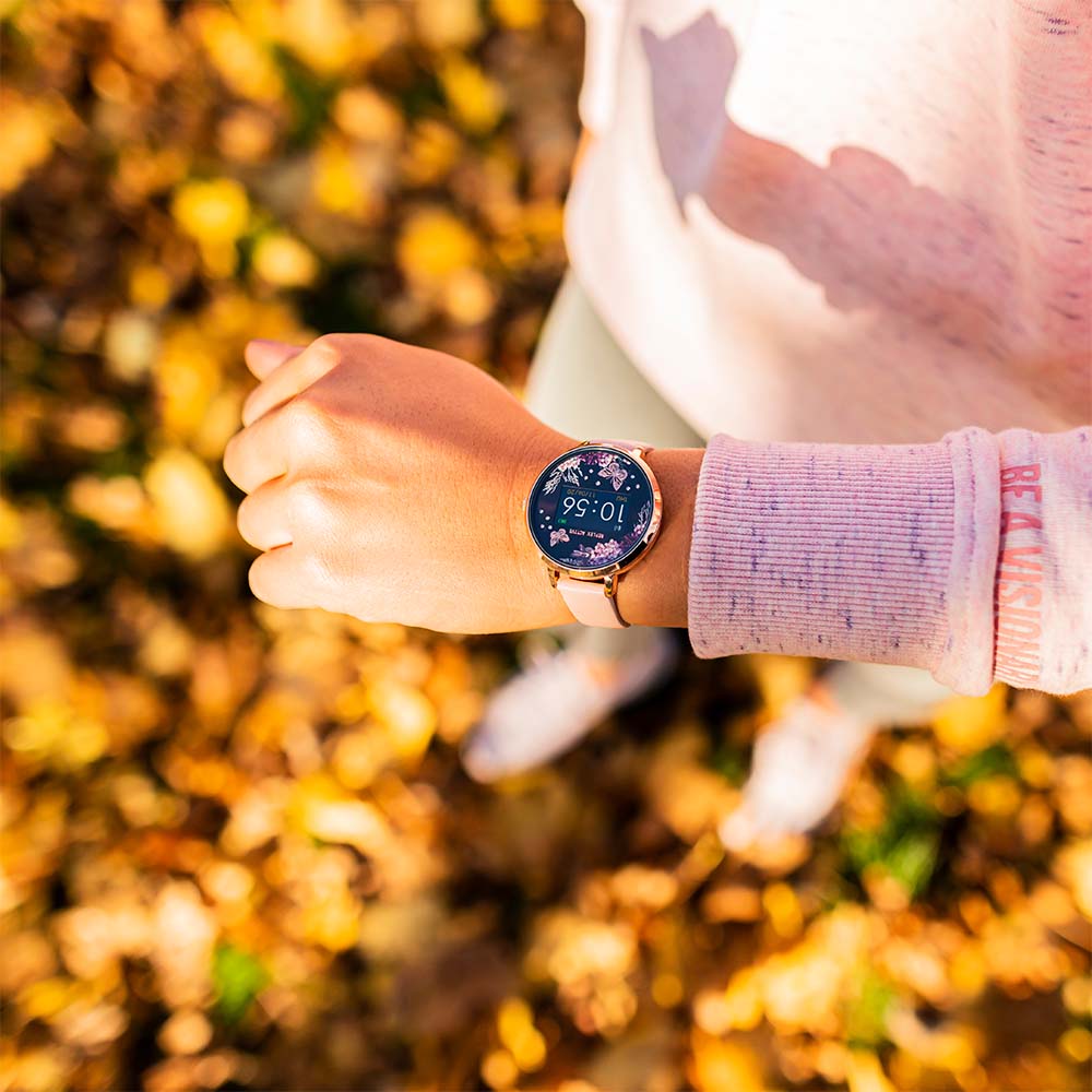 Reflex Active RA03-2014 Floral Pink Nude Strap Smart Watch - Image 3