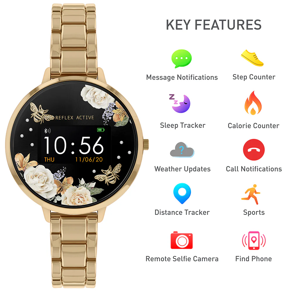 Reflex Active RA03-4008 Series 3 Floral Dial Smartwatch - Image 2