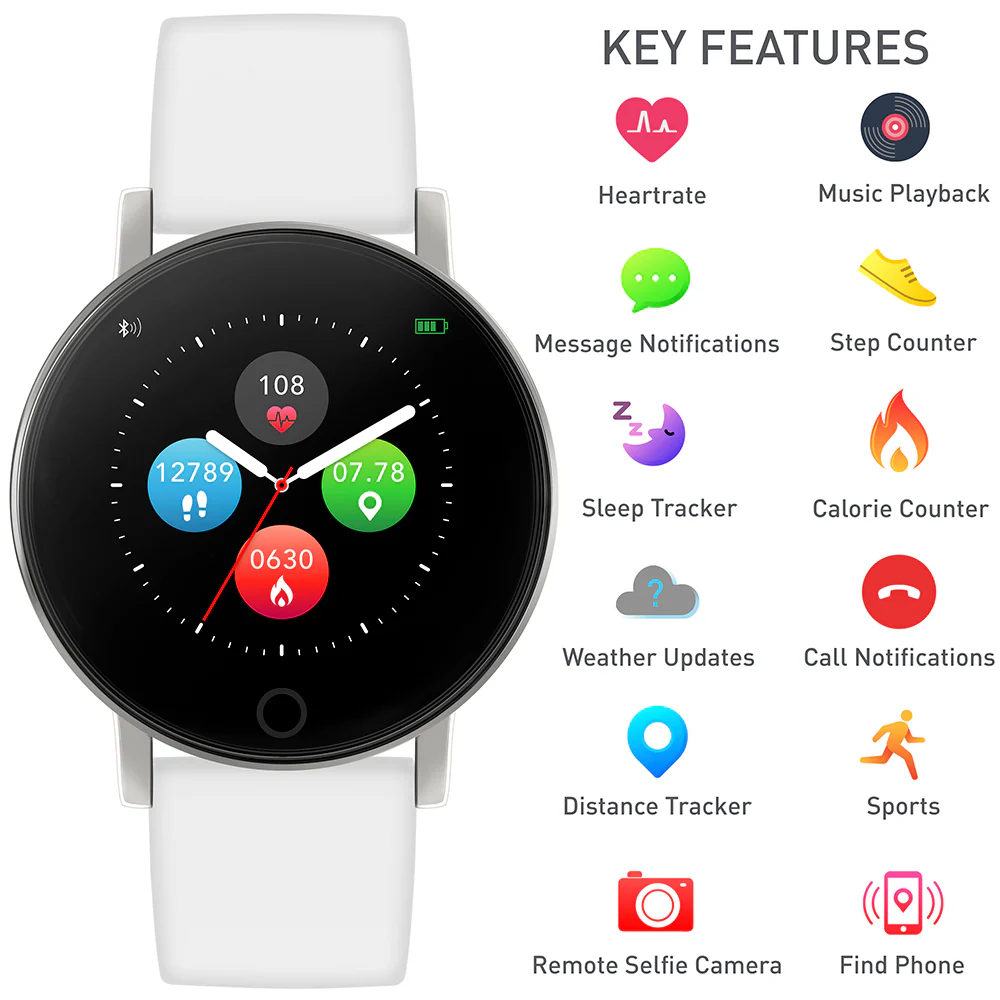 Reflex Active RA05-2019 Series 5 White Smart Watch - Image 3