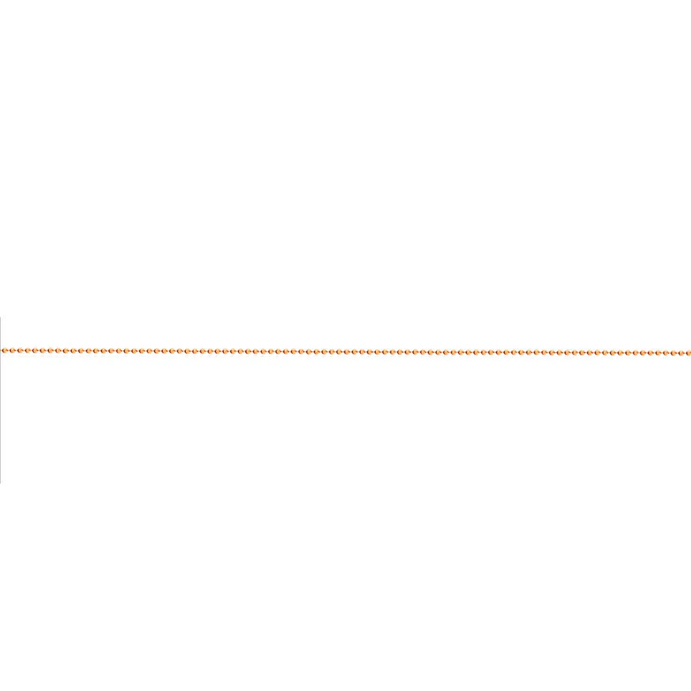 Rose Gold Plated Sterling Silver Ball Chain - Image 3