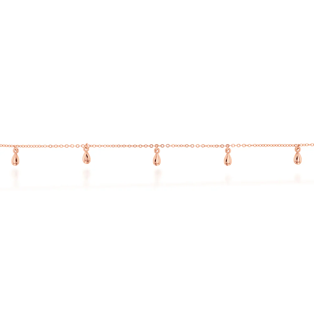 Rose Gold Plated Sterling Silver Fancy Choker Chain - Image 2