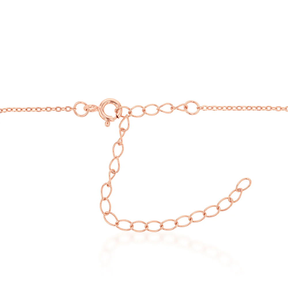 Rose Gold Plated Sterling Silver Fancy Choker Chain - Image 4