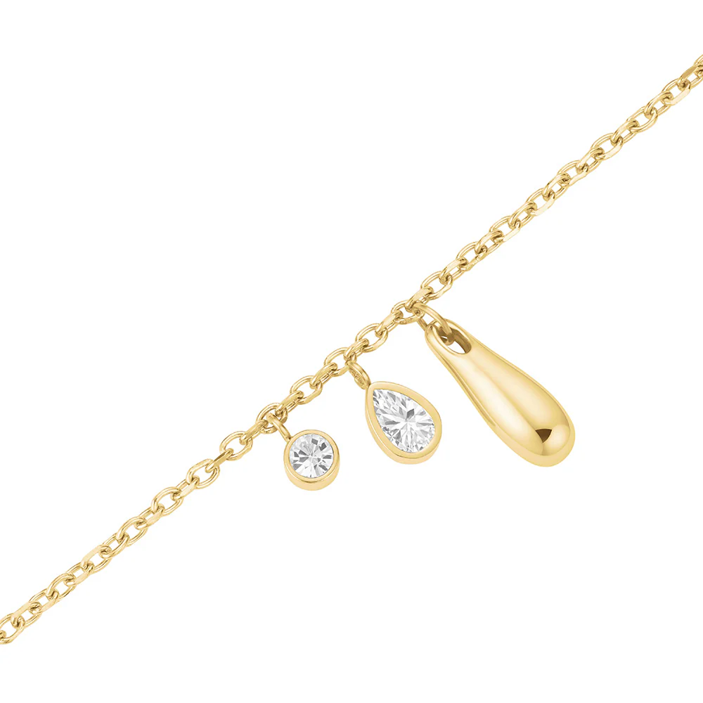 Rosefield Bold Solitary Charms Gold Bracelet - Image 2