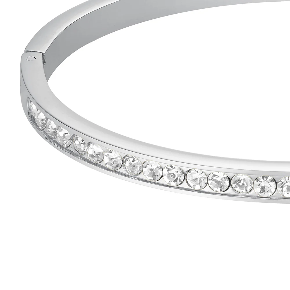 Rosefield Crystal Silver Bangle - Image 2