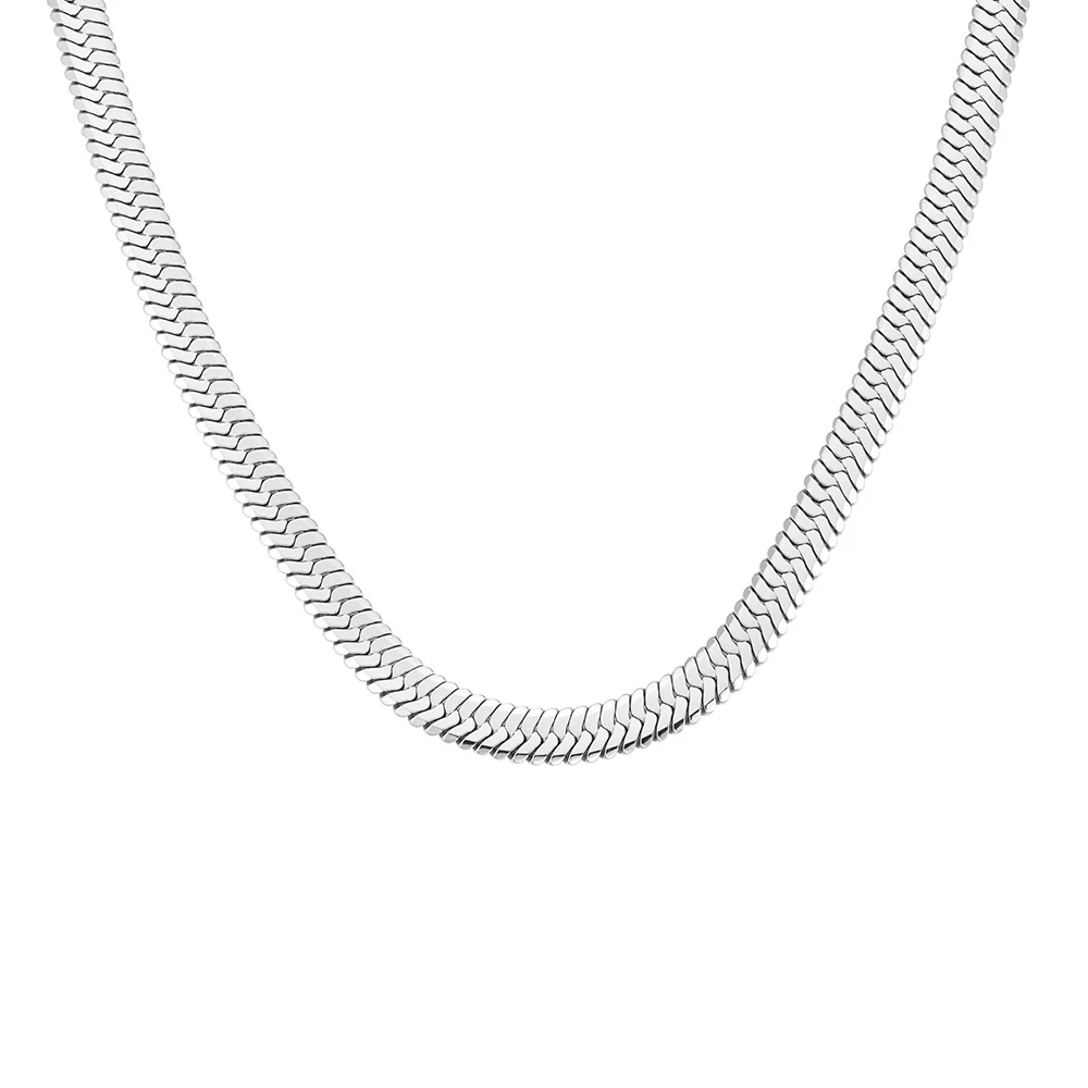 Rosefield Large Silver Snake Necklace - Image 2