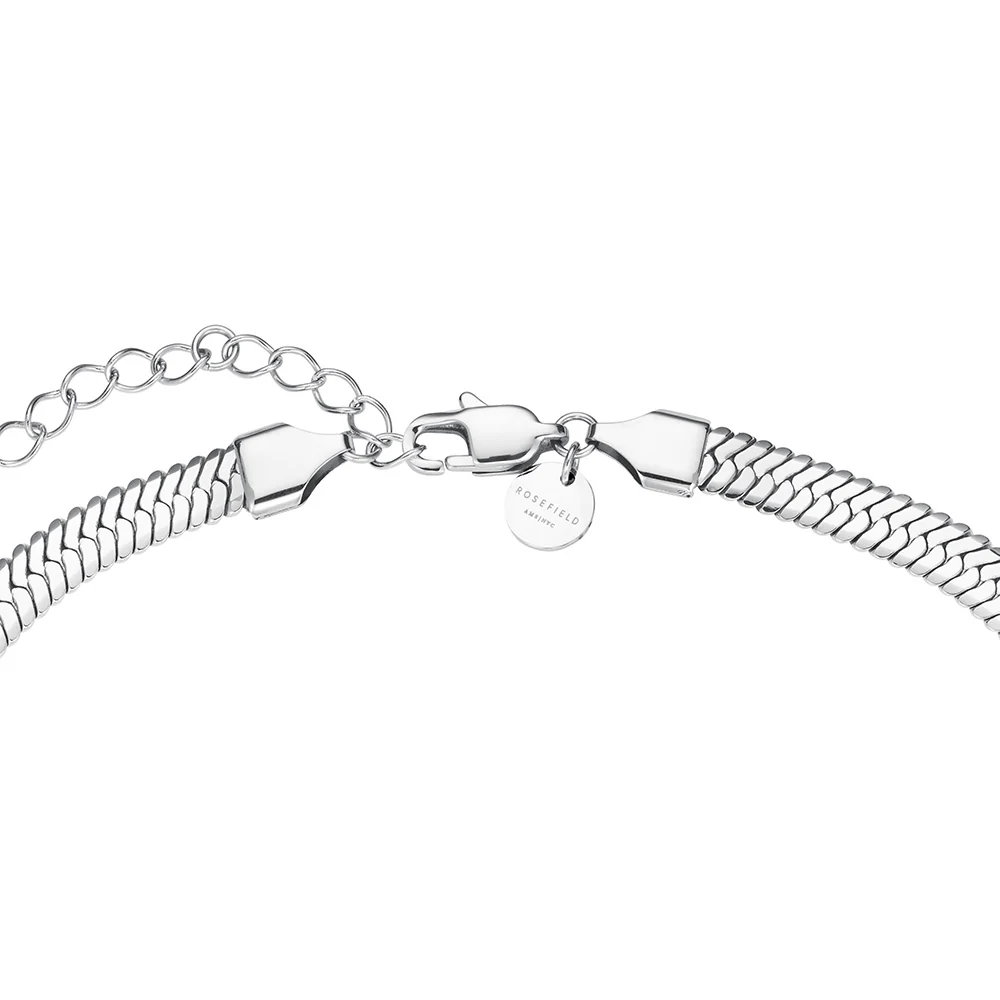 Rosefield Large Silver Snake Necklace - Image 3