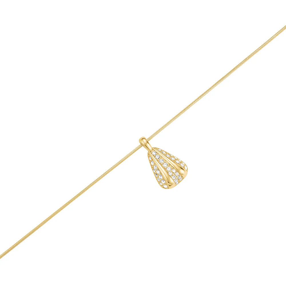 Rosefield Pave Striped Gold Necklace - Image 3
