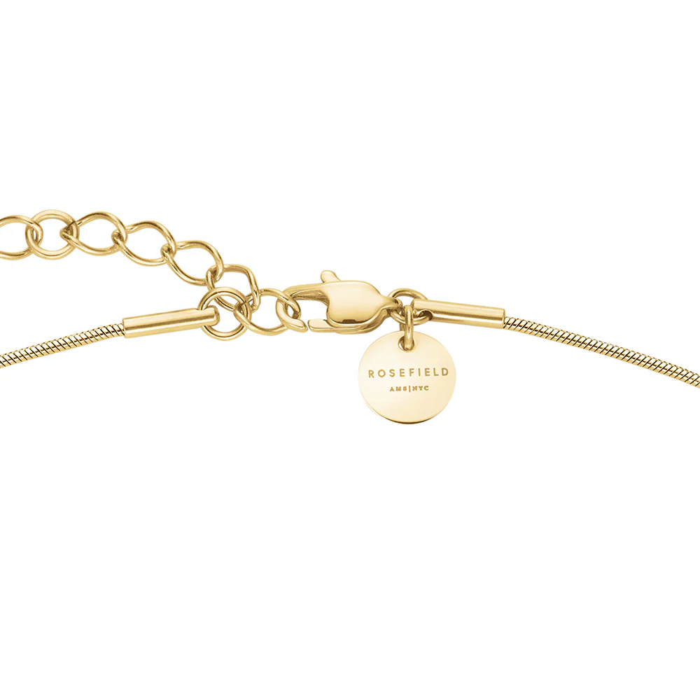 Rosefield Pave Striped Gold Necklace - Image 4
