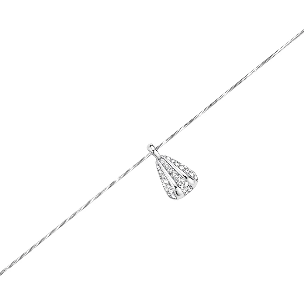 Rosefield Pave Striped Silver Necklace - Image 3