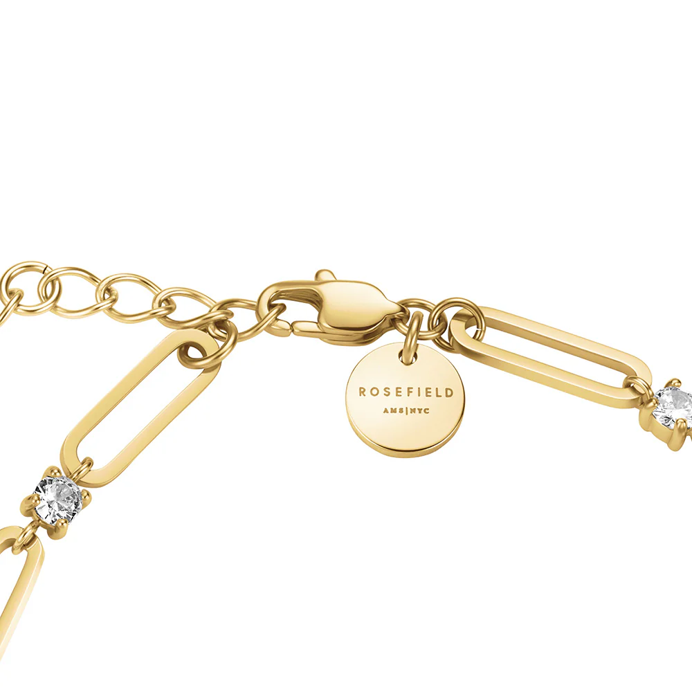 Rosefield Round Crystals and Paperclip Bracelet - Image 3