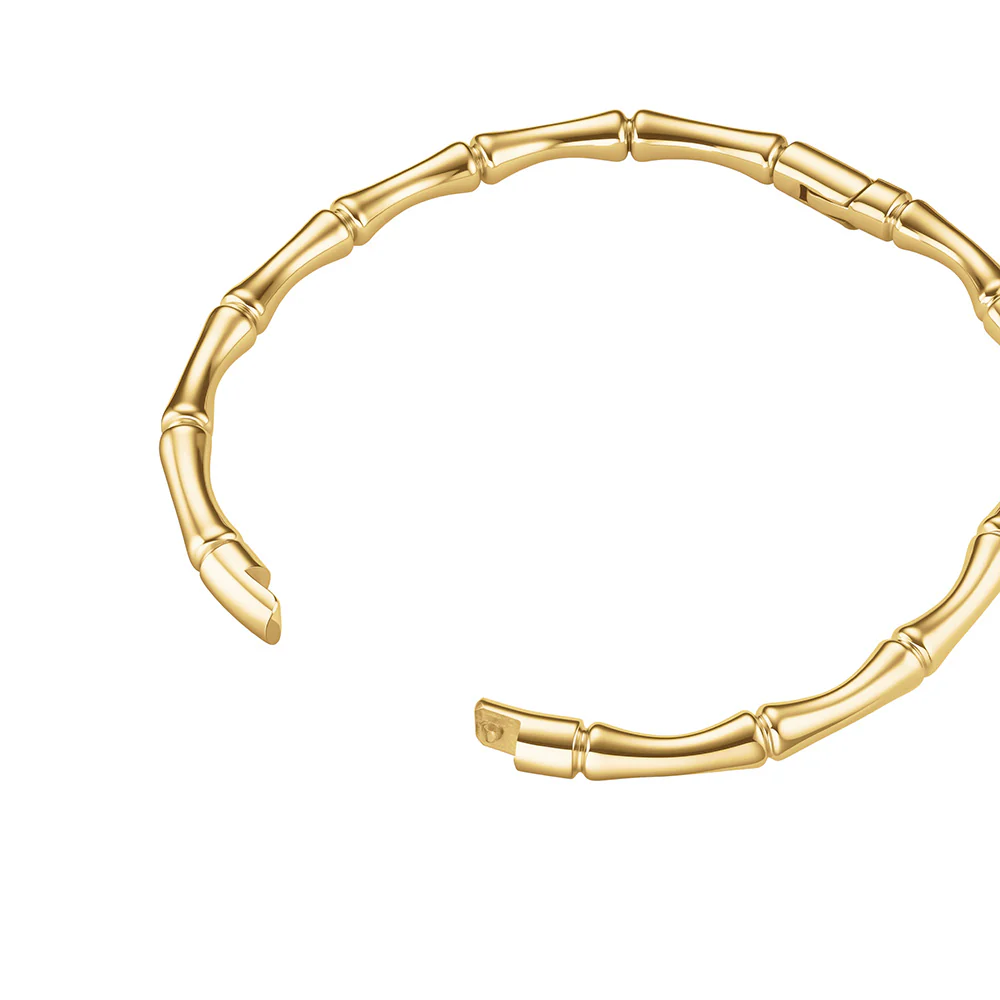 Rosefield Statement Bamboo Gold Bangle - Image 2
