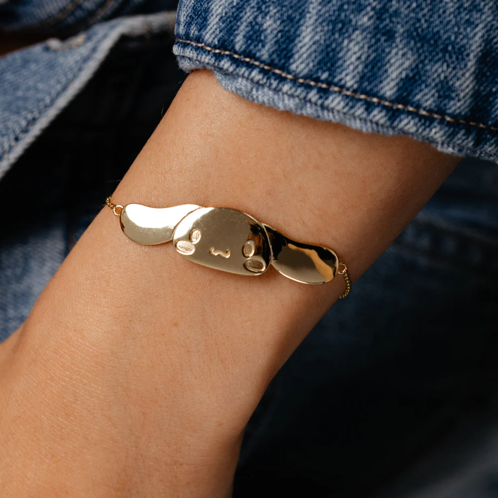 Sanrio Cinnamoroll Yellow Gold Plated Sterling Silver Bracelet - Image 2