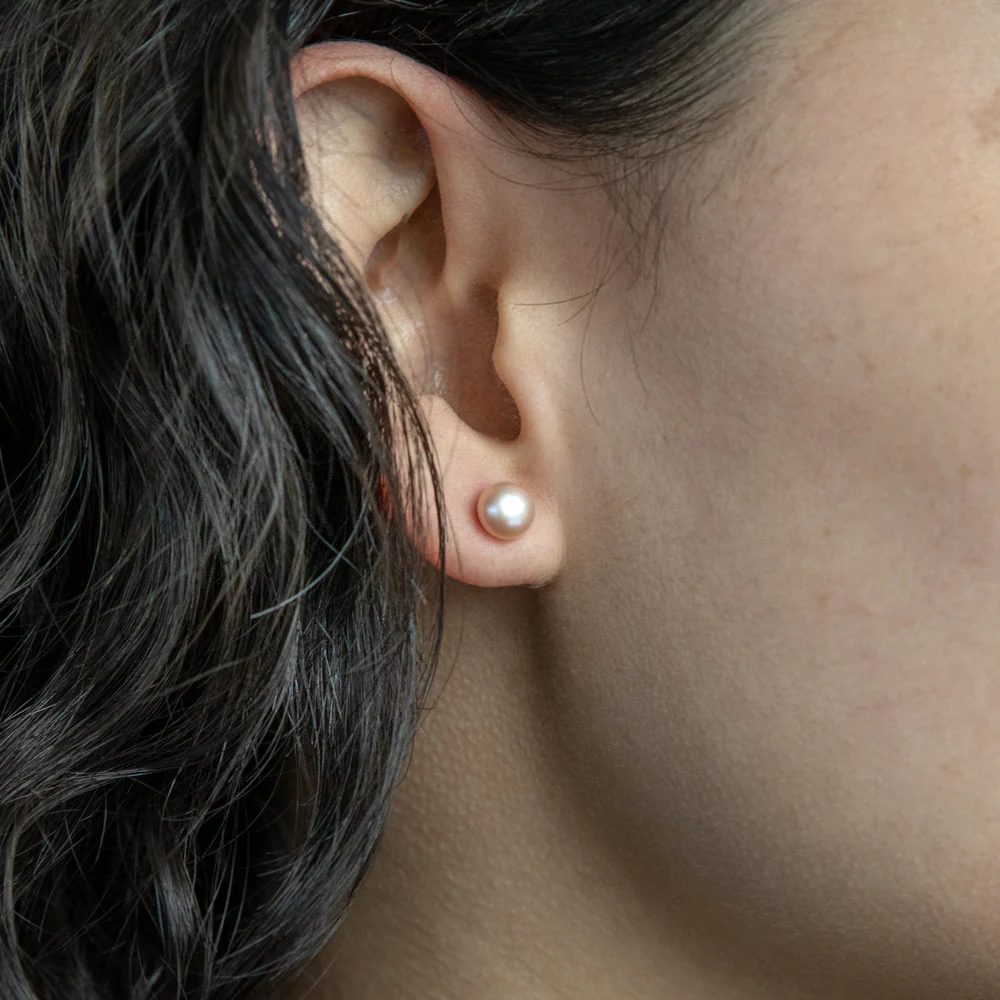 Set of 3 Freshwater Pearl Studs - Image 4