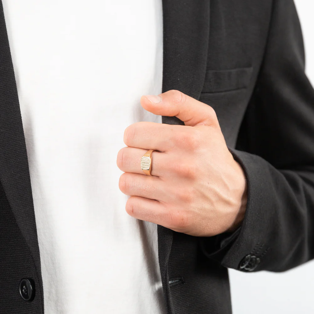 Signet Gents Ring in 9ct Yellow Gold - Image 3