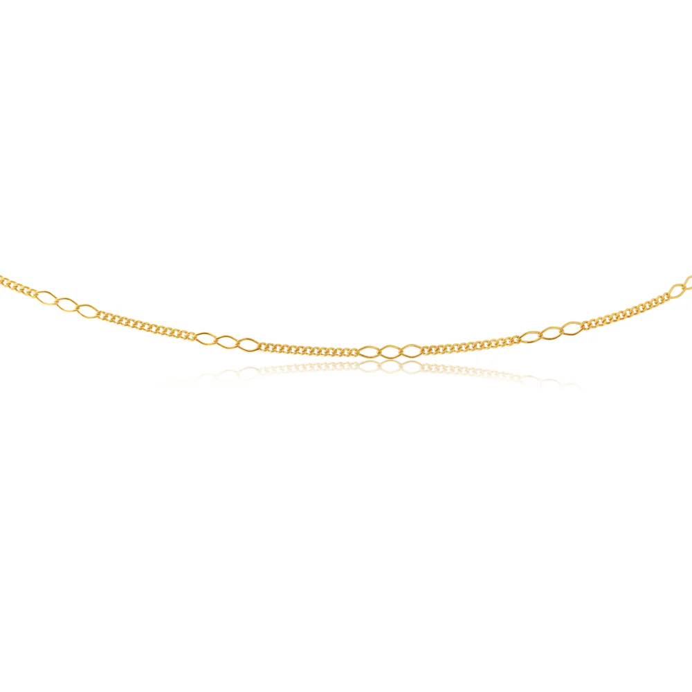 Silvefilled Figaro 45cm Chain - Image 2
