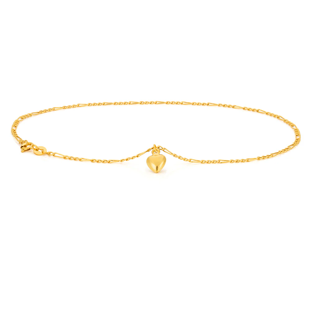 Silverfilled Figaro 1:3 27cm Anklet - Image 2