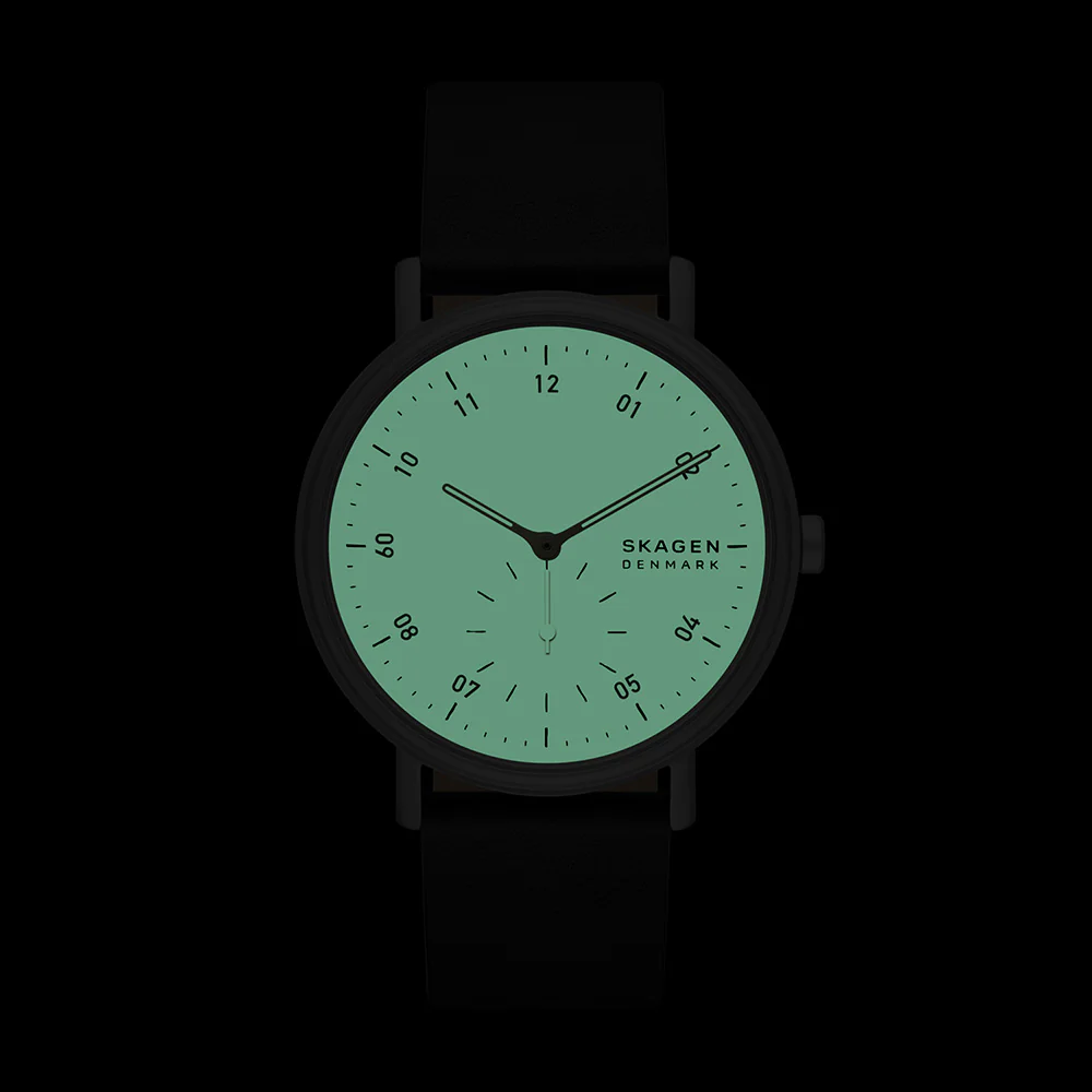 Skagen Kuppel Limited Edition SKL2001 Black Leather Mens Watch - Image 4