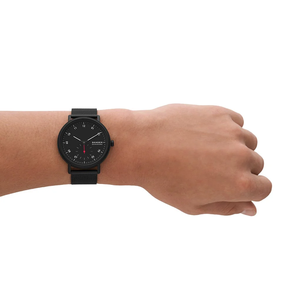 Skagen Kuppel SKW6892 Midnight Black Mesh Stainless Steel Mens Watch - Image 5