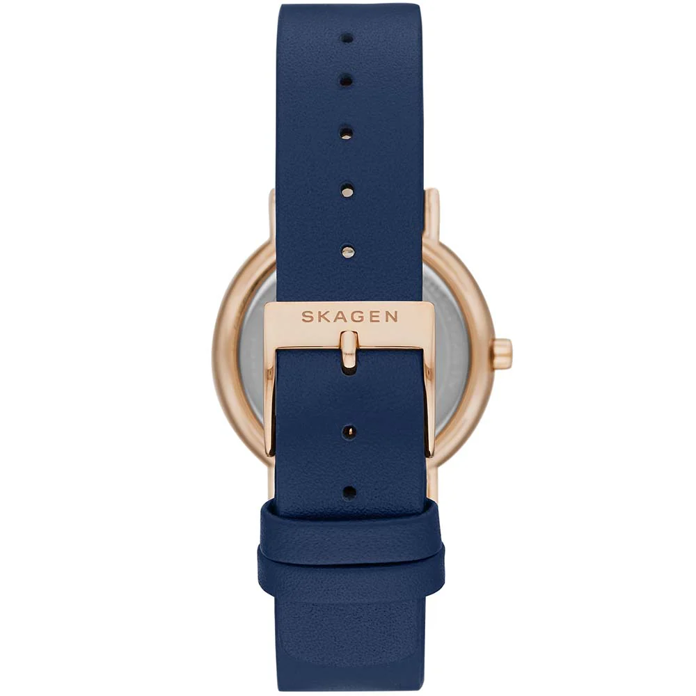 Skagen SKW2838 Signature Blue Leather Womens Watch - Image 3