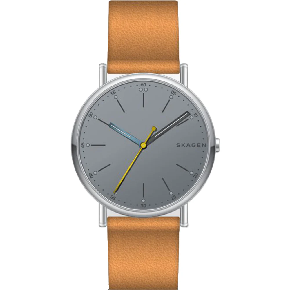 Skagen SKW6373 'Signatur' Tan Strap Mens Watch - Image 2