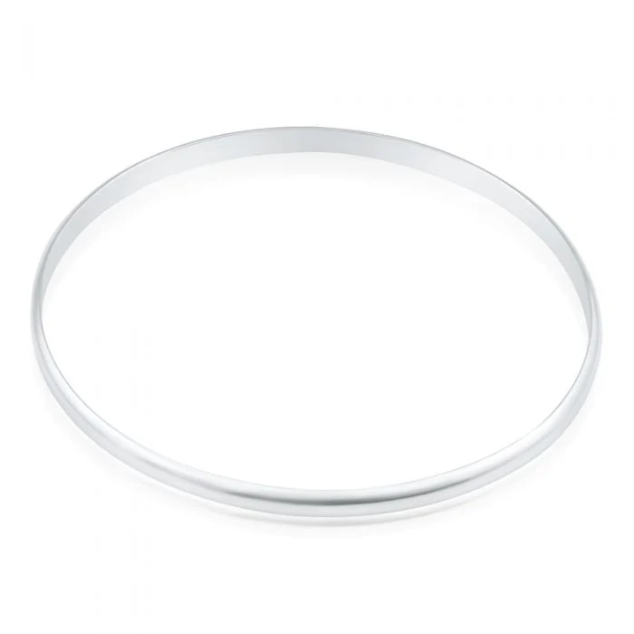 Solid Sterling Silver Plain Golf 65mm Bangle - Image 2