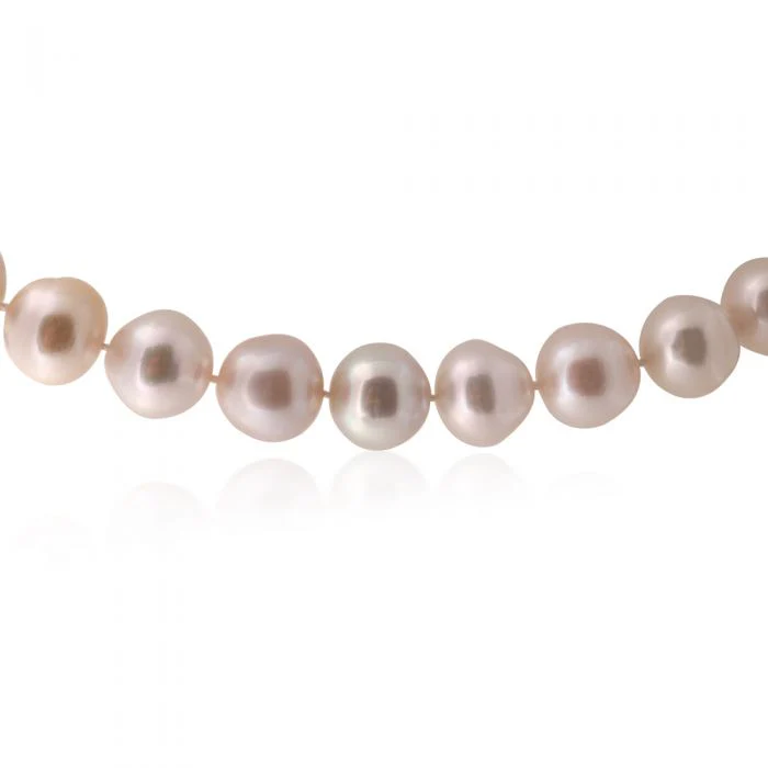 South Sea 14-16mm Pearl Strand with 14ct White Gold 0.18ct Diamond Set Clasp - Image 2