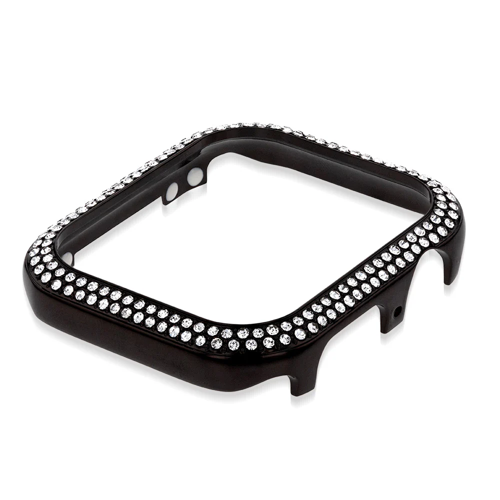 Sparkling Watch Case Black 40mm Compatible with Apple Case Series 4, 5 & 6 - Image 2