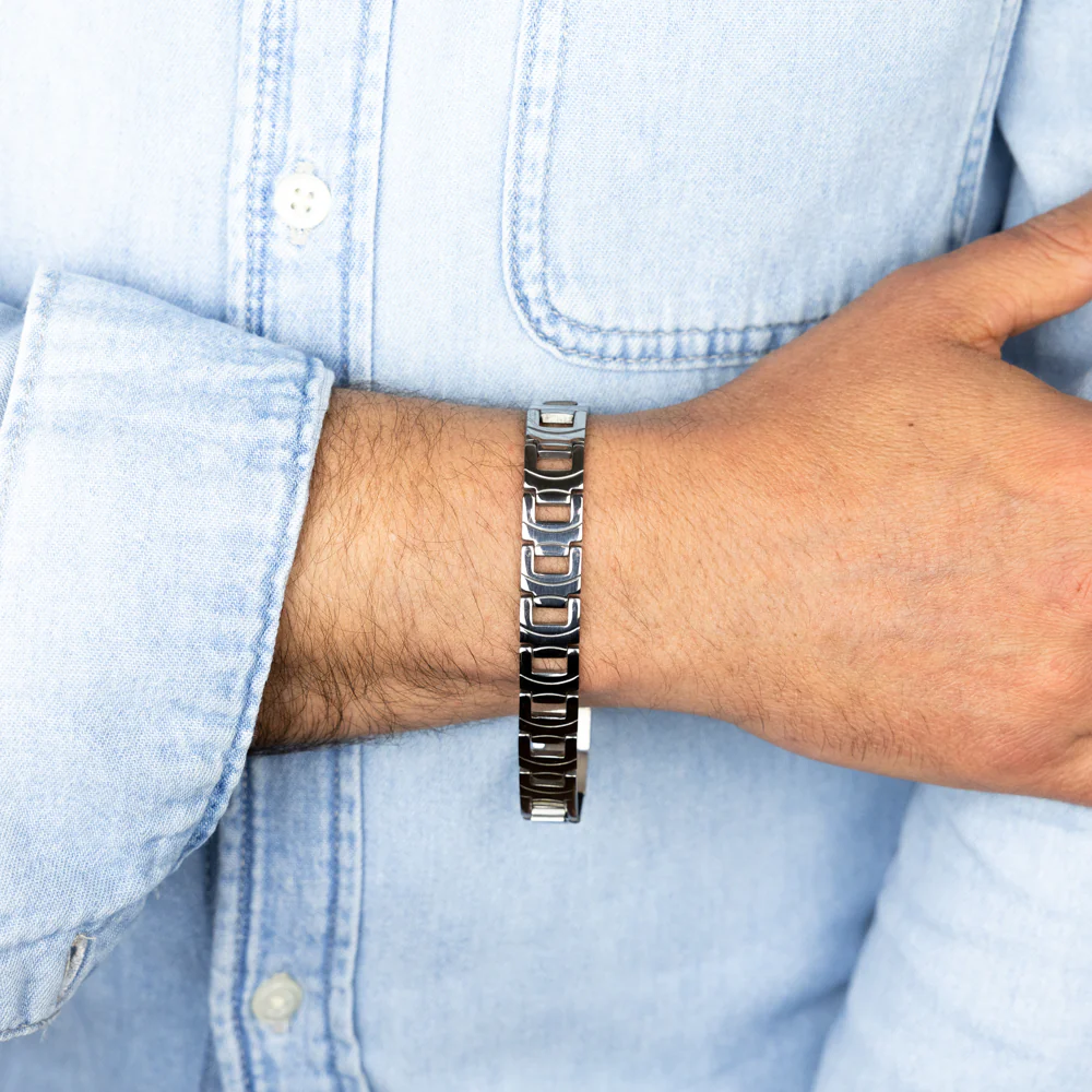 Stainless Steel Fancy 20.3cm Bracelet - Image 3