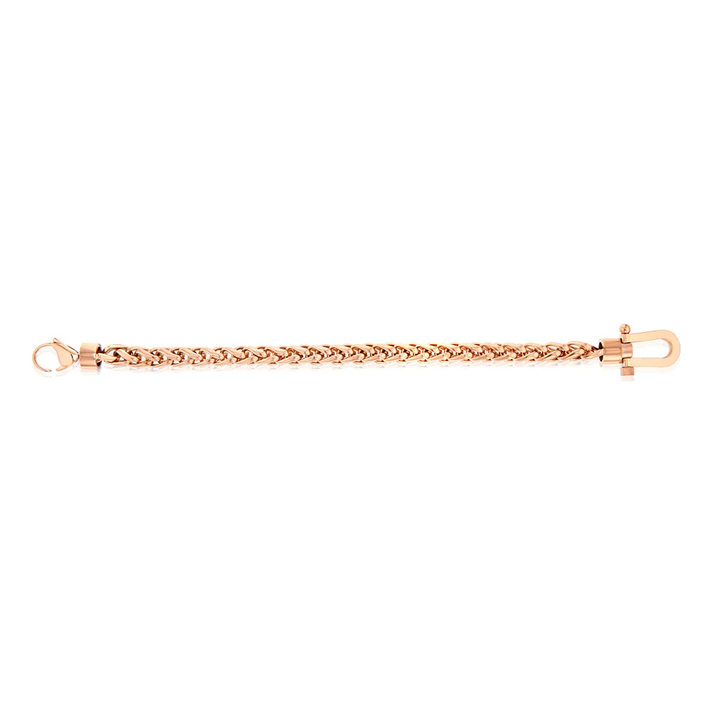 Stainless Steel Fancy Wheat 21cm Bracelet - Image 2