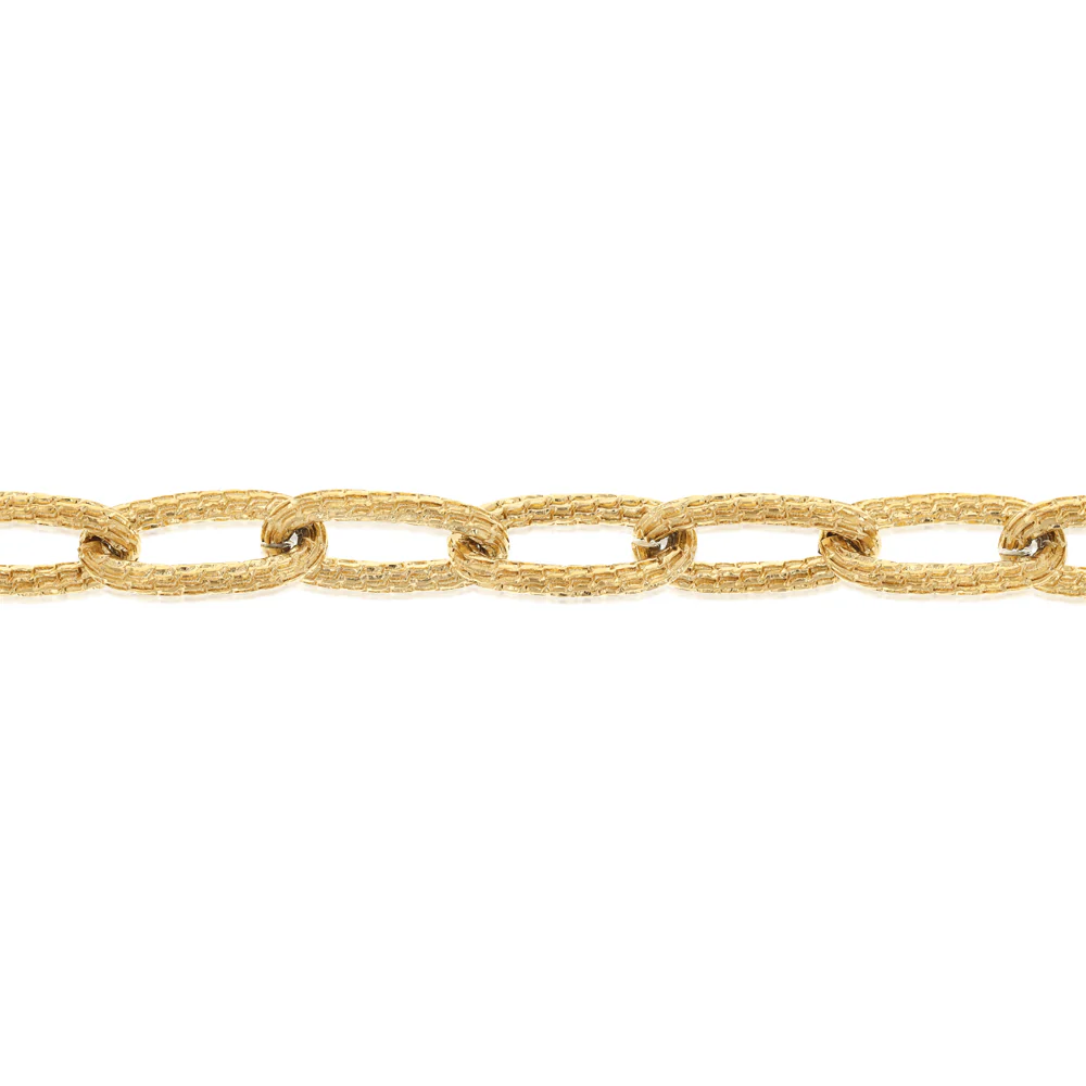 Stainless Steel Gold Plated 8.5mm Chunky 18.5+3cm Bracelet - Image 3
