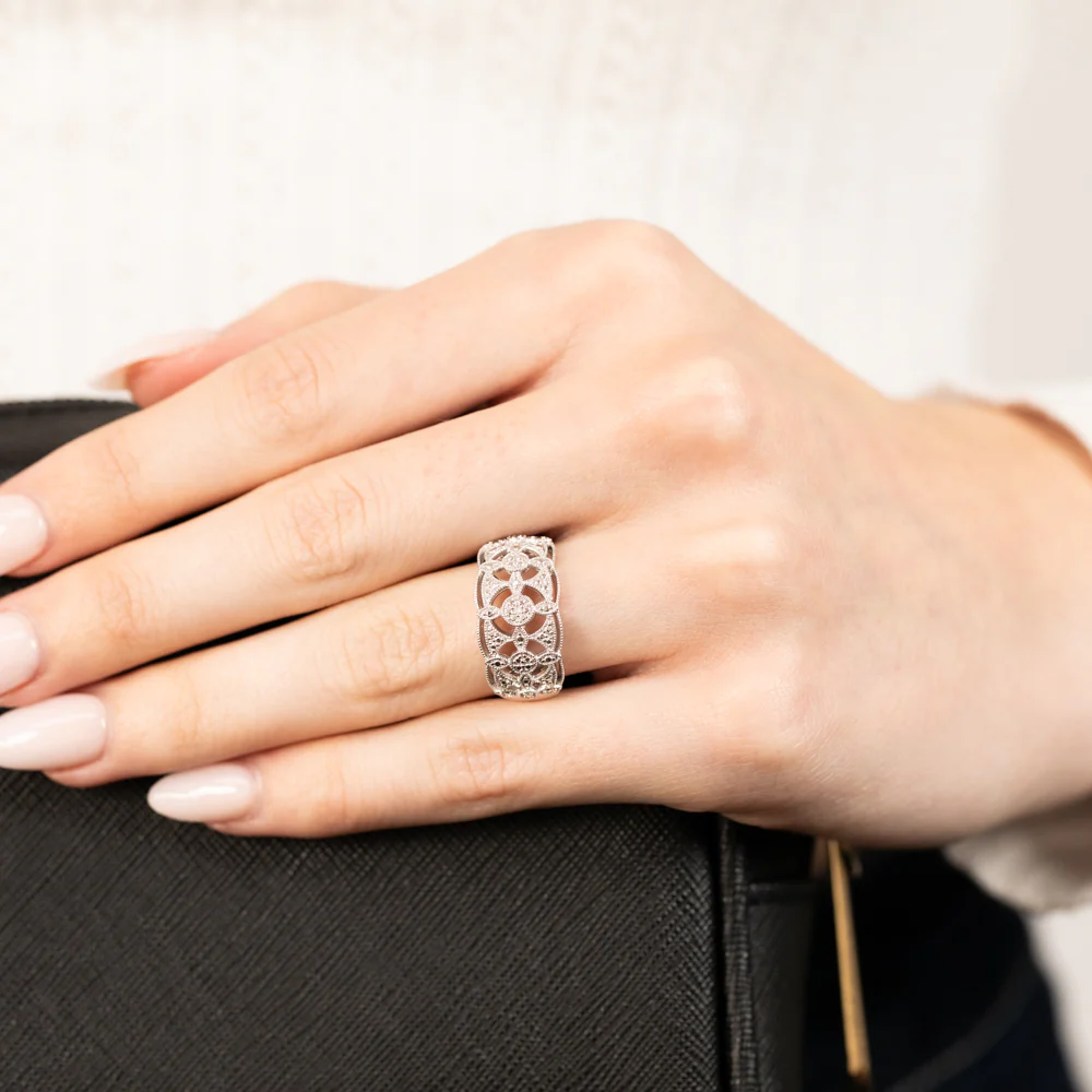 Sterling Silver & 0.05Ct Diamond Ring - Image 3