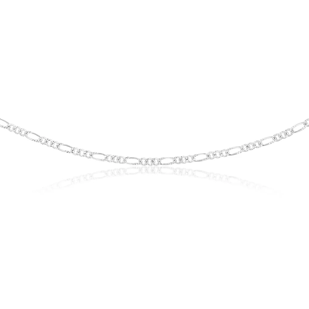 Sterling Silver 1:3 Fiagro 45cm Chain - Image 2