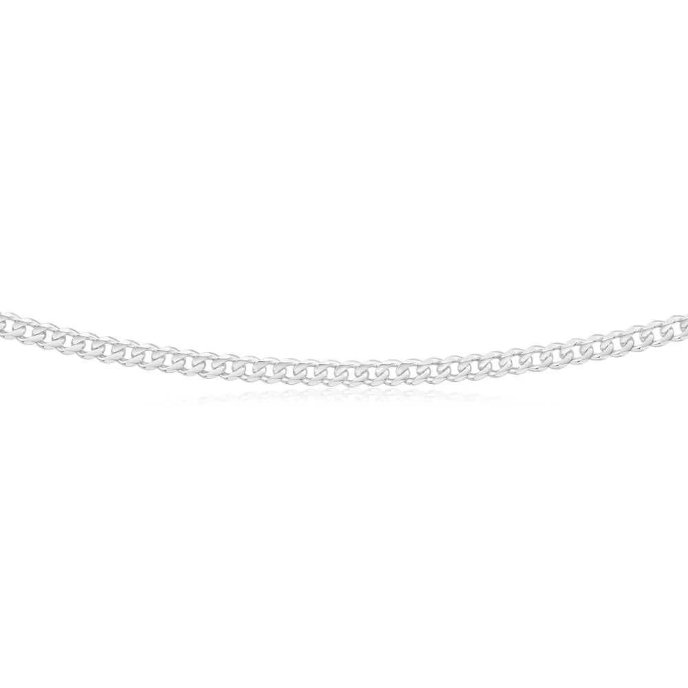 Sterling Silver 100 Gauge Diamond Cut 50cm Curb Chain - Image 2