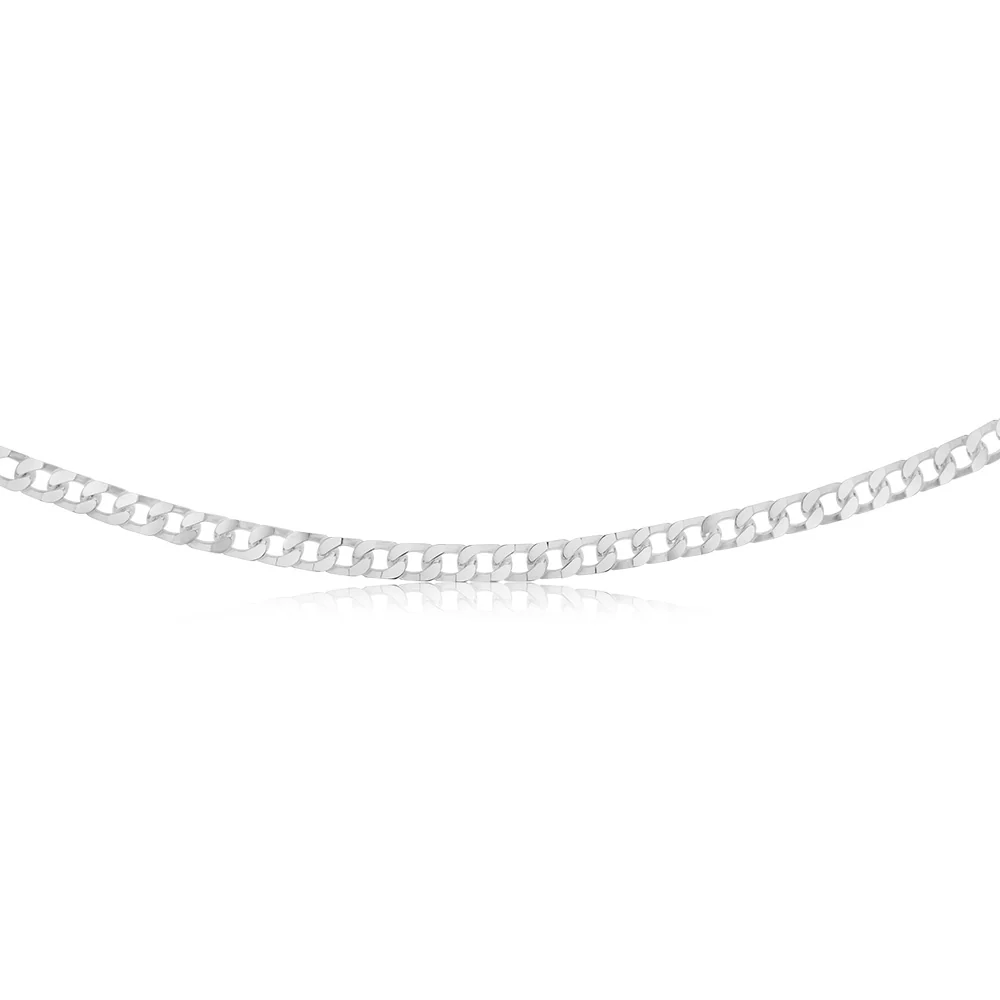 Sterling Silver 150 Gauge Curb Chain 55cm - Image 2