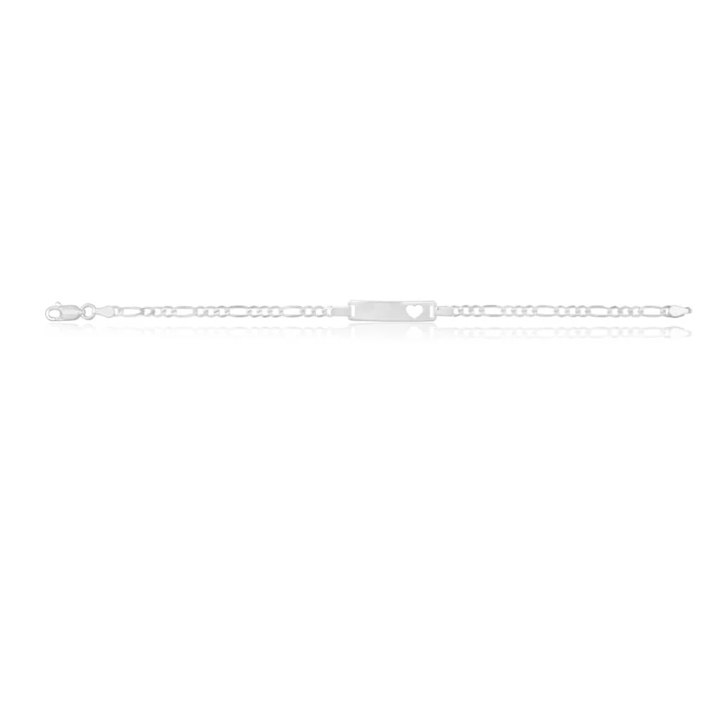 Sterling Silver 16.5cm Figaro Bracelet - Image 2