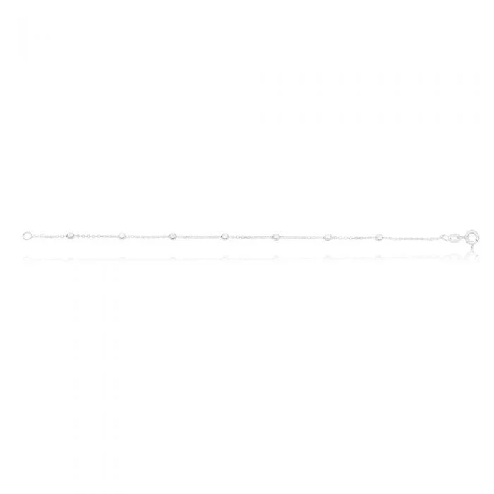 Sterling Silver 19cm Fancy Ball Bracelet - Image 2