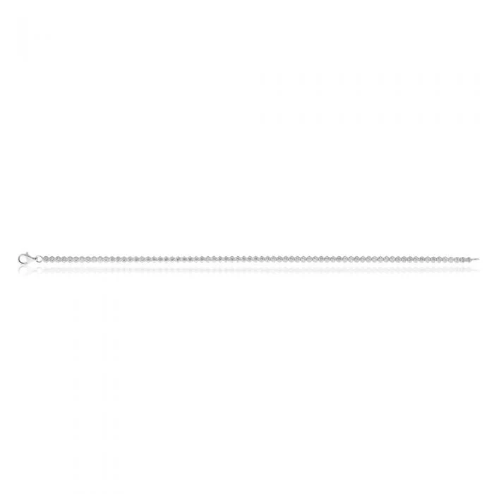 Sterling Silver 19cm Zirconia Tennis Bracelet - Image 3