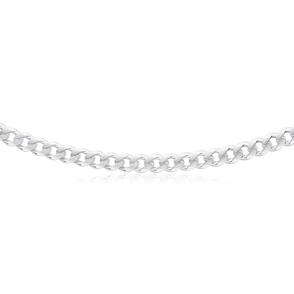 Sterling Silver 200 Gauge Diamond Cut 70cm Curb Chain - Image 2