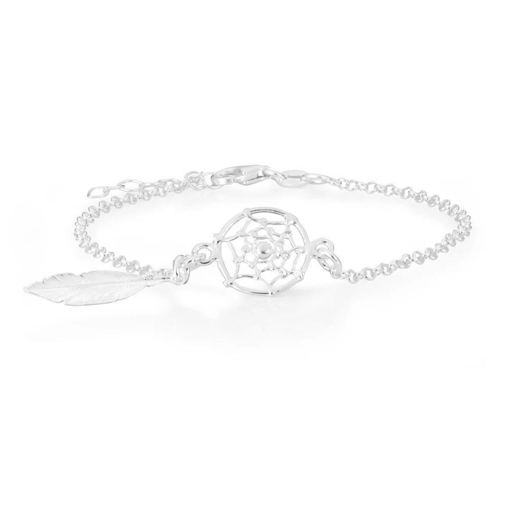 Sterling Silver 20cm Dreamcatcher Bracelet - Image 2